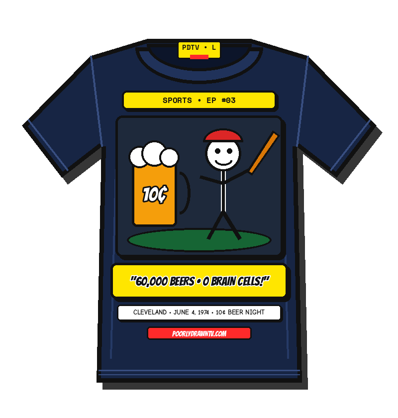 10 Cent Beer Night Riot Tee Mockup